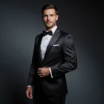 Black Satin Tuxedo
