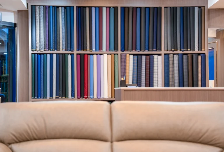 Interior view of our Bangkok tailor Sukhumvit showroom