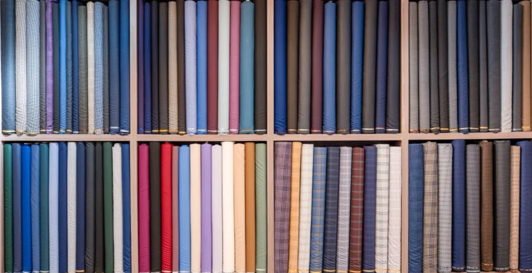 Bangkok tailor Sukhumvit fabric library with Italian and English wool
