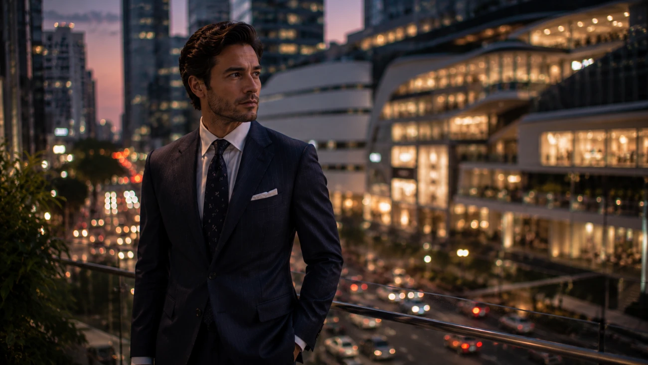 Man in a bespoke suit from Bespoke Suits Bangkok, the best tailor in Phrom Phong