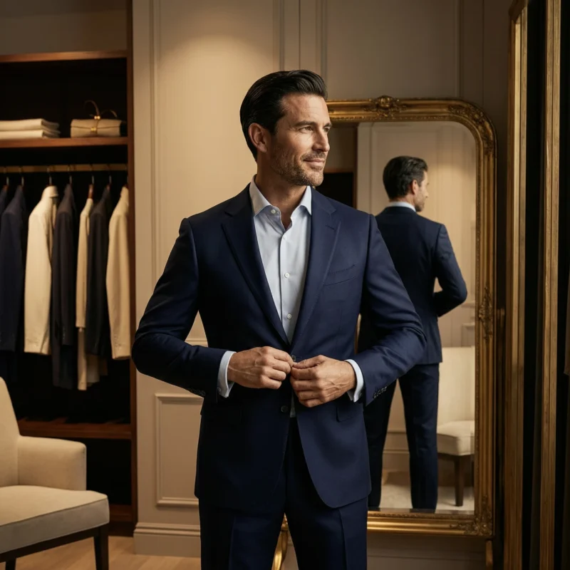 Business suit fitting at Bespoke Suits Bangkok, the best tailor in Asok