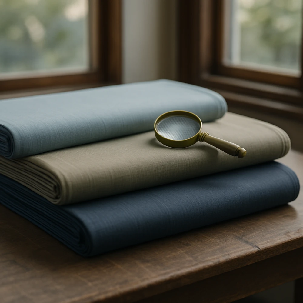 Tropical wool suit bangkok fabric selection at Bespoke Suits Bangkok on Sukhumvit 28